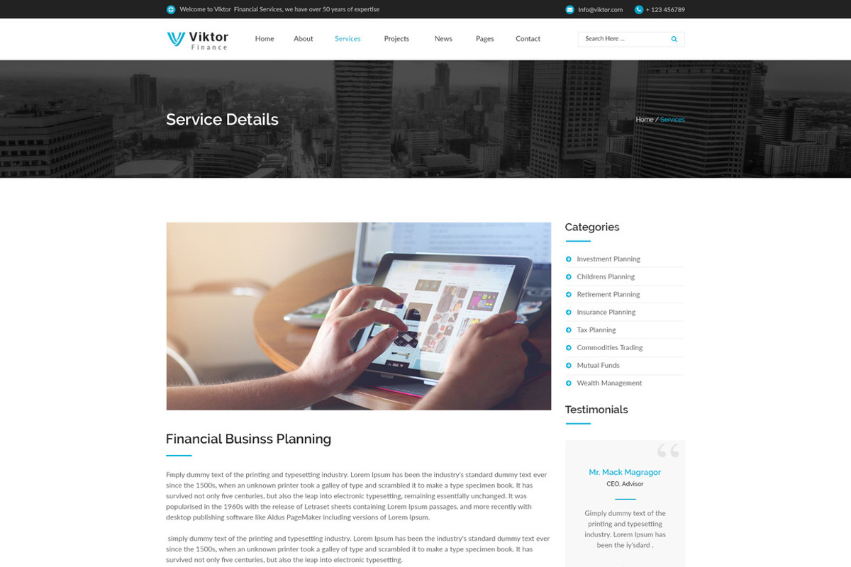 Viktor - WordPress Template, a WordPress Template by DigitalCenturySF (Photo 5 of 12)