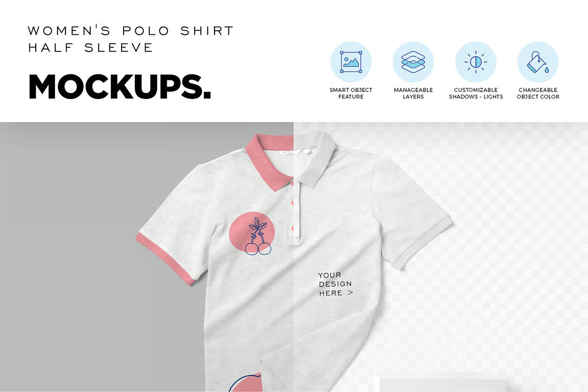 Polo Shirt Mockup, a Shirt Mockup by megostudi0 (Photo 7 of 7)