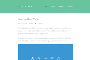 Hipster - A Retina WordPress Blog