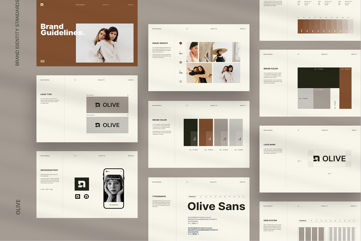 Olive-Brand Guidelines, a Brochure Template by S A N D Y (Photo 1 of 11)