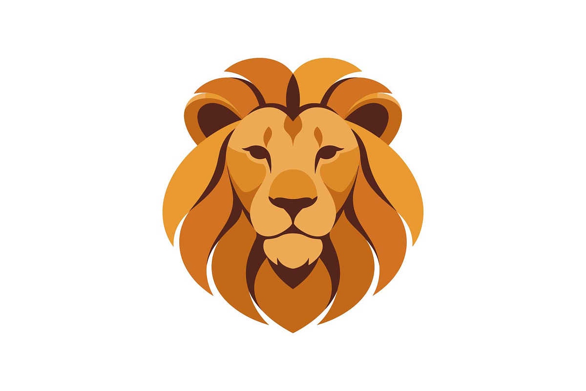 Royal Lion Head Cartoon Clipart, an Object Graphic by jahid234 (Photo 3 of 16)