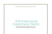 Watercolor Christmas Trees, an Illustration by Shrimp Salad Circus (Thumbnail 2 of 4)