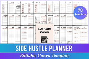 Side Hustle Planner Canva Kdp