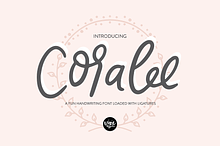CORALEE a Bouncy Handwriting Script
