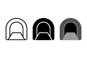 Tunnel Archway Icons, a Solid Icon by Artonix (Thumbnail 2 of 2)