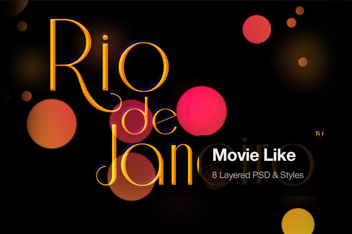 Movie Like Text Effects, a Layer Style Add-On by GothLab (Photo 1 of 3)