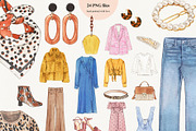 Trendy Fashion Items in Watercolor, an Object Illustration by Sweet Oh Sour (Thumbnail 3 of 4)