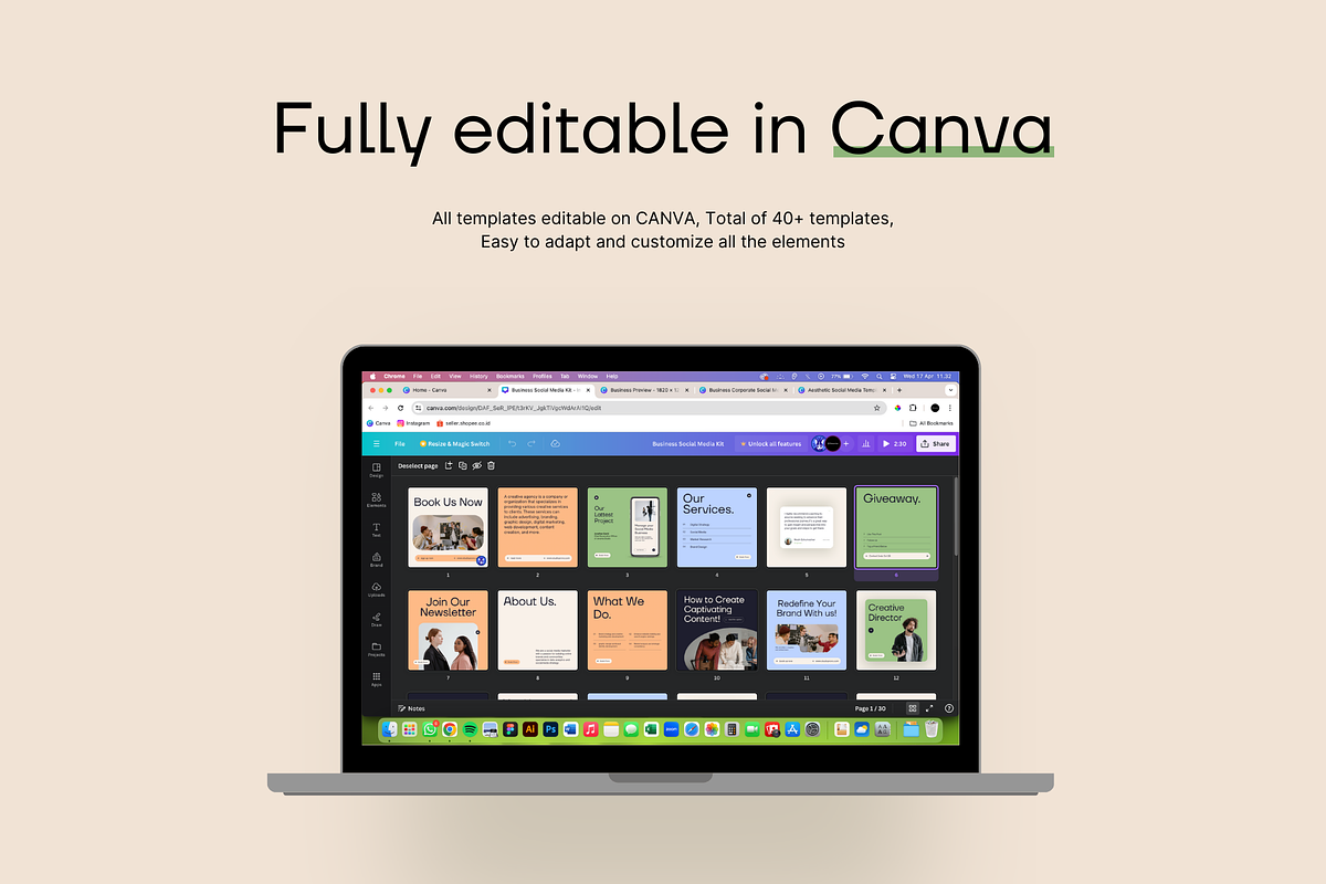 Business | Instagram Template Kit, a Social Media Template by Studio Provo (Photo 6 of 6)