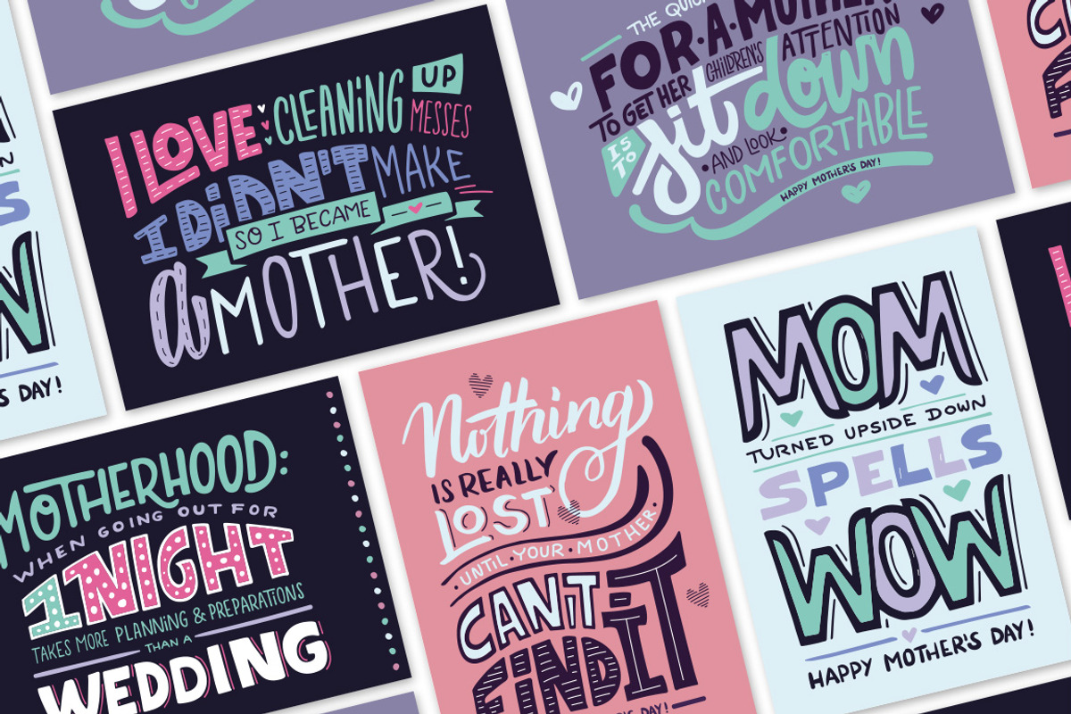 Mom's quotes | Hand drawn set, a Graphic by Alexandra Deus (Photo 2 of 6)