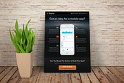 Mobile App Flyer Template, a Flyer Template by Creativenauts (Thumbnail 4 of 4)