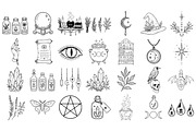 Witchy Halloween SVG Graphics, a Seasonal Illustration by DENIDigitalArtSudio (Thumbnail 5 of 6)