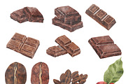Watercolor Coffee, Chocolate & Juice, a Food Illustration by ArtbyHien (Thumbnail 8 of 8)