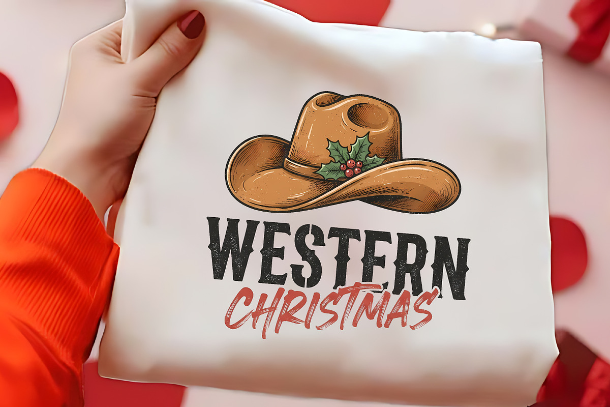 Western Christmas Cowboy Hat PNG, a Seasonal Illustration by CrexoraLab (Photo 2 of 4)