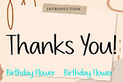Birthday Flower, a Handwritten Font by Wow Magic (Thumbnail 3 of 3)