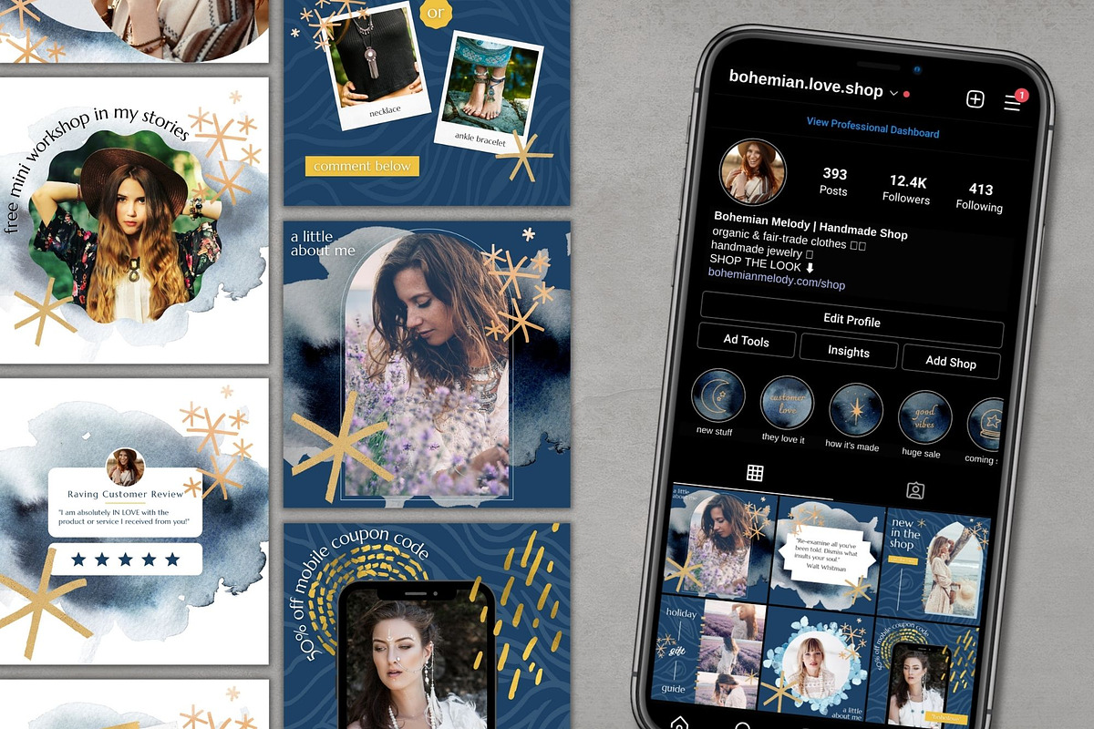 eCommerce Canva Instagram Templates, a Social Media Template by Made by Melody (Photo 5 of 6)