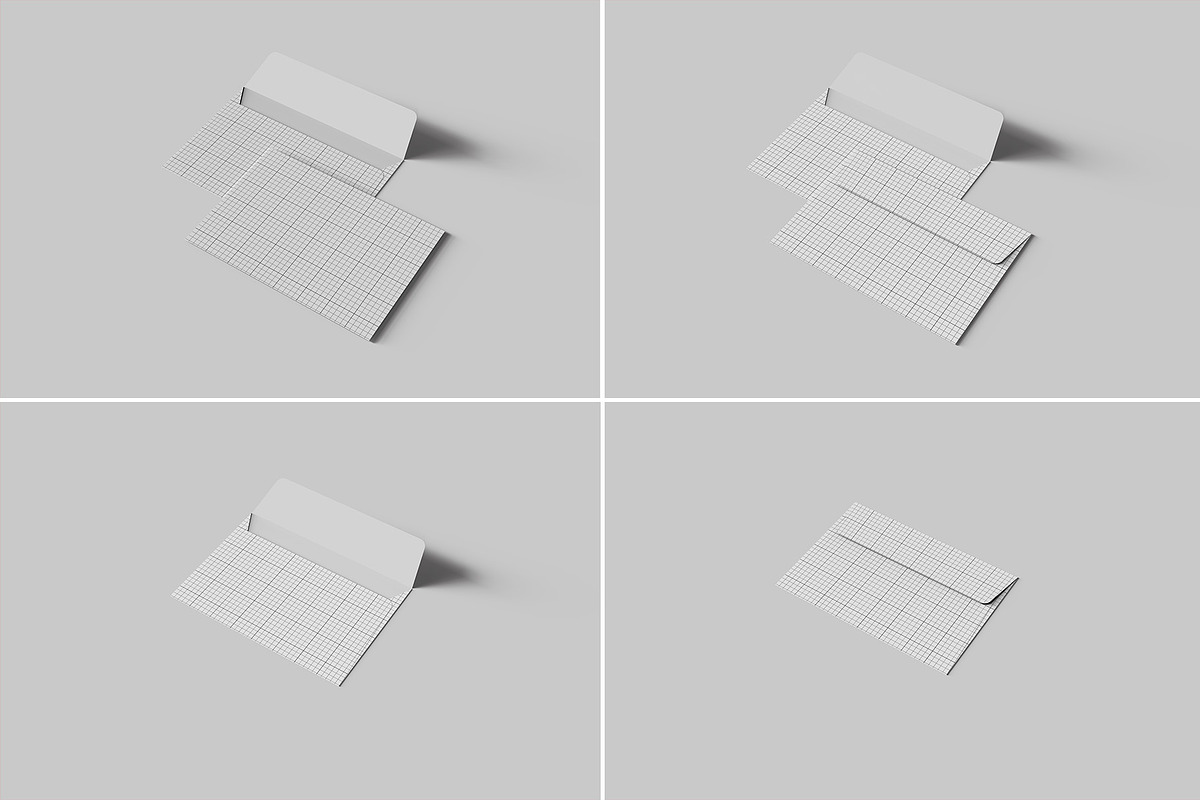 Envelope C5 Mockup - 12 Views, a Packaging Mockup by Illusiongraphic (Photo 15 of 26)