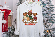 Dachshund Christmas PNG, an Illustration by designcity5 (Thumbnail 8 of 8)