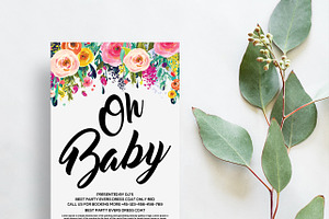 Oh Baby Shower Invites