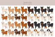 Shiba Poo (Shiba Inu Poodle mix), an Animal Illustration by pet design shop (Thumbnail 2 of 5)
