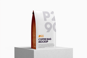 Coffee Pouch Bag Mockup