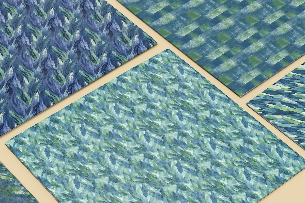 20 Seamless Oil Painting Patterns, a Pattern Graphic by Nordic Design (Photo 3 of 9)