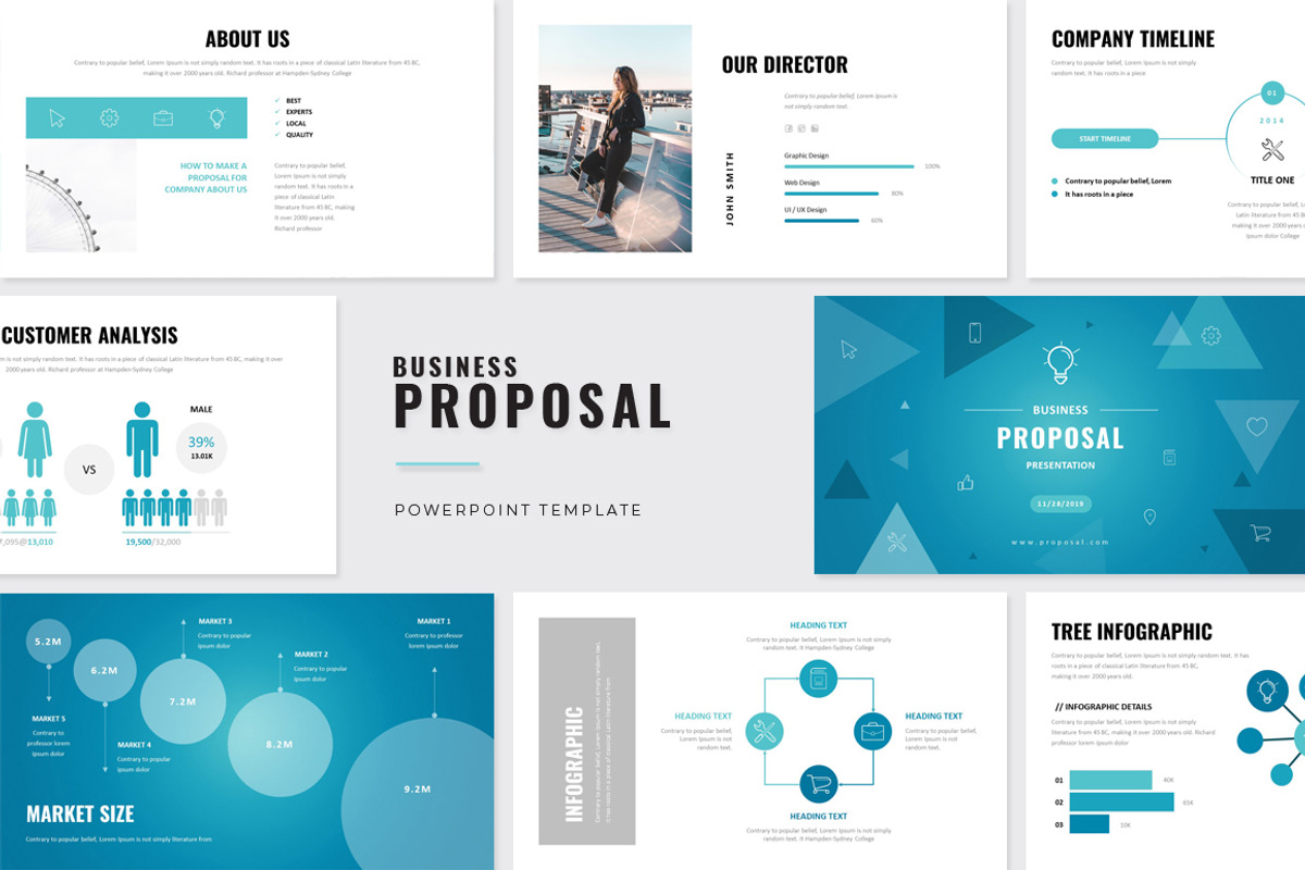 Business Proposal PowerPoint, a Presentation Template by WhiteGraphic (Photo 1 of 36)
