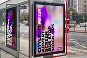 Warsaw Citylight Ad Bus Stop 13, an Advertising Mockup by Graphic Shelter (Thumbnail 6 of 9)