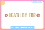 Bookish - Machine Embroidery Design, a Pattern Graphic by Thread Tech Aus (Thumbnail 1 of 4)