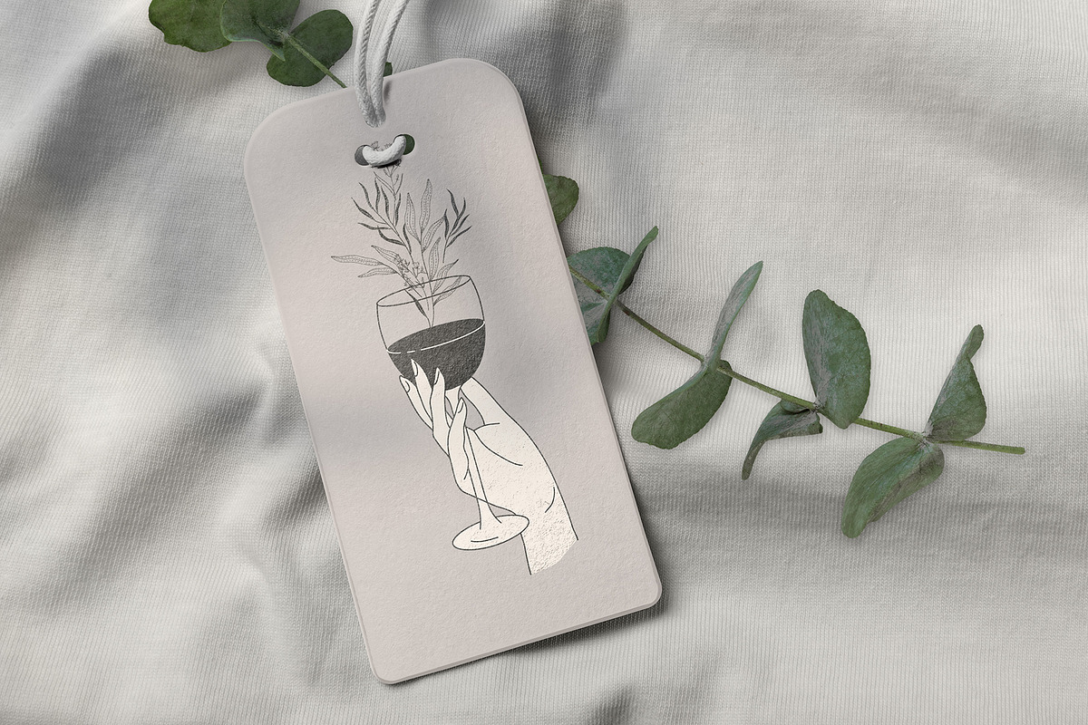 Hands & wine, a Decorative Illustration by Merfin (Photo 2 of 6)