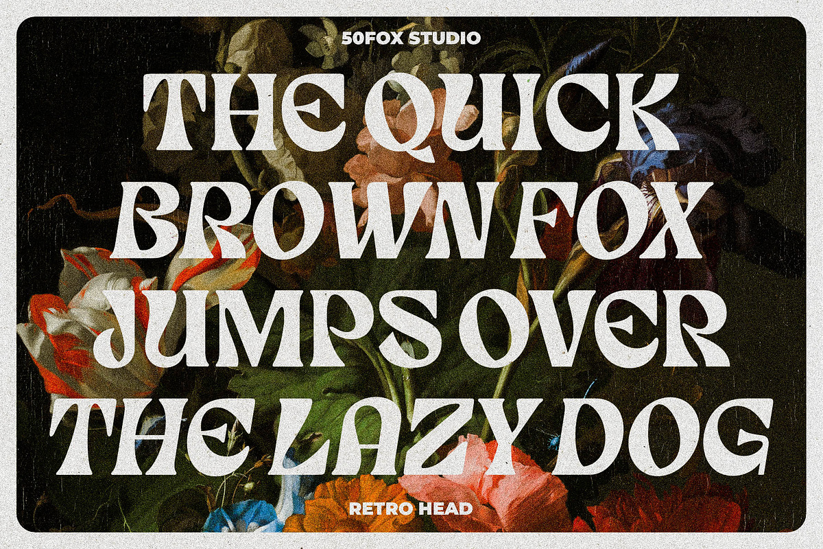 Retro Head Classy Retro Typeface, a Serif Font by 50Fox (Photo 6 of 18)