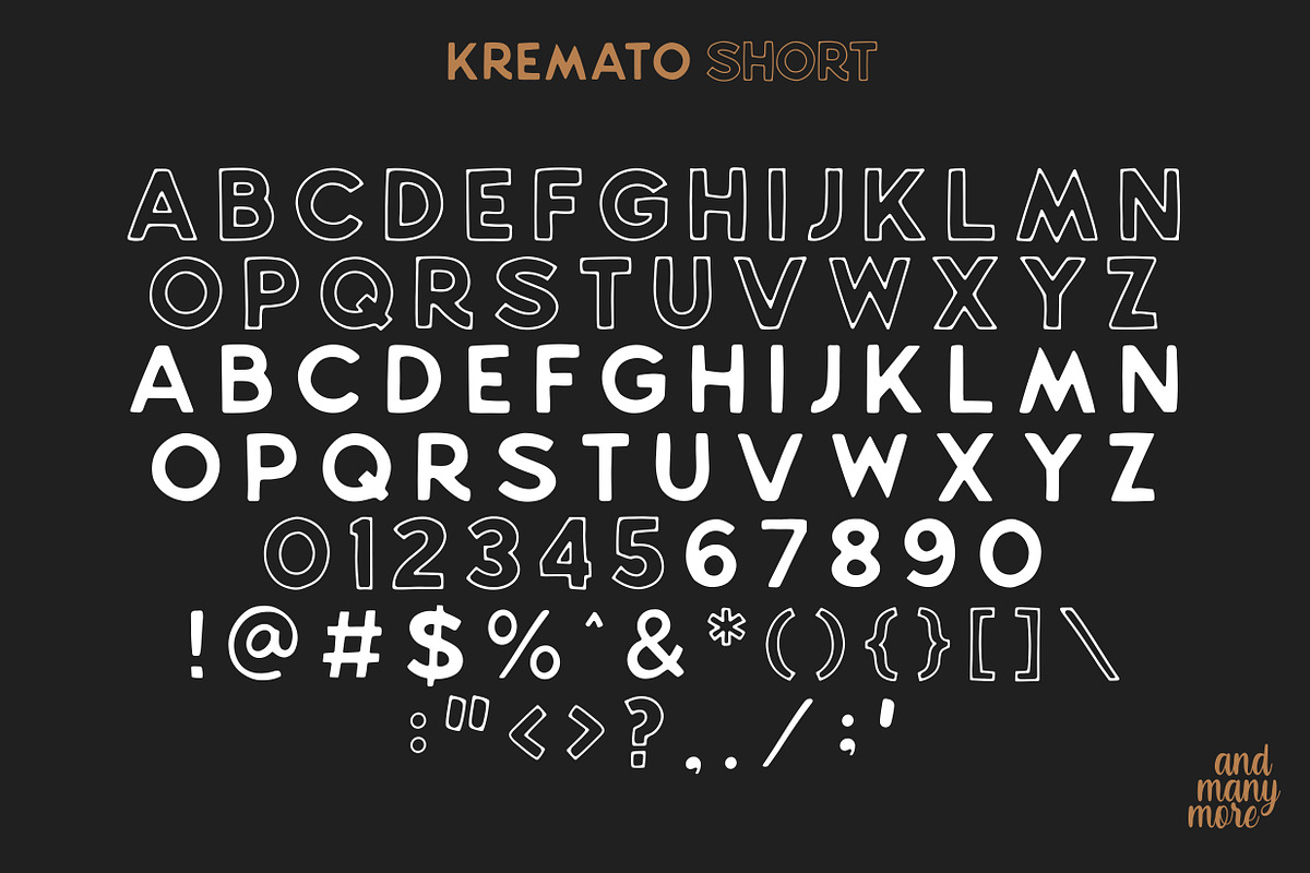 Kremato - Natural Hand Drawn Fonts, a Sans Serif Font by Konstantine Studio (Photo 9 of 11)