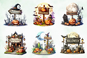 Halloween Sign Board Sublimation Png, an Illustration by Creative Art (Thumbnail 2 of 4)