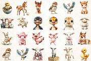 Funny Matching Baby Farm Animals, an Animal Illustration by DreamCafeArt (Thumbnail 3 of 4)