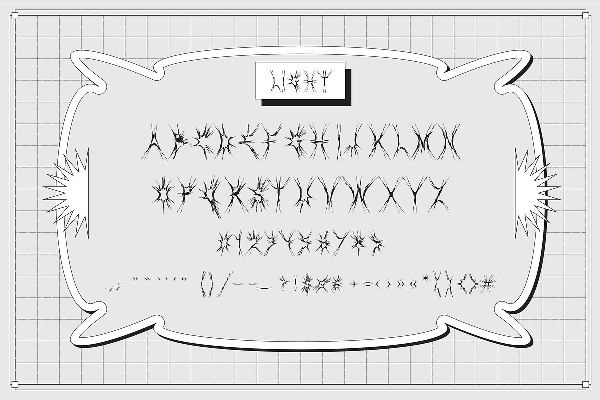 GOTH MODE | Dark Y2K Font Family, a Sans Serif Font by Ckybe's Corner (Photo 10 of 11)