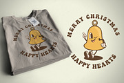Christmas Bell Vintage Cartoon, an Illustration by vectstudio (Thumbnail 4 of 5)