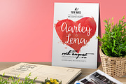 Watercolor Wedding Invitation, a Card Template by Aarley Kaiven (Thumbnail 3 of 4)