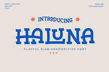 Haluna - Playful Slab Serif