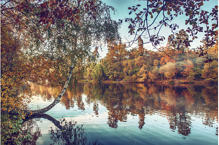 Autumn beautiful lake, a Nature Photo by Nature and travel