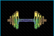 Powerlifting Dumbbell Fitness SVG, an Object Graphic by Creativeusart (Thumbnail 2 of 4)