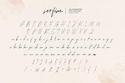 Serfine - Handwritten Script, a Script Font by Bale Type (Thumbnail 8 of 9)