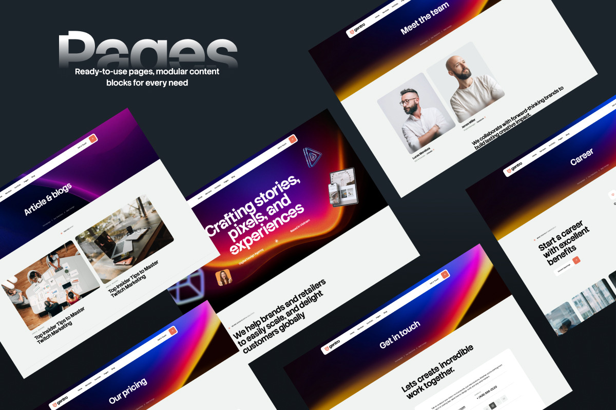 Gentro–Digital Design Agencies, a WordPress Template by Opal Wordpress Theme (Photo 4 of 5)