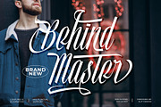 Behind Master Font, a Script Font by alit design (Thumbnail 1 of 17)