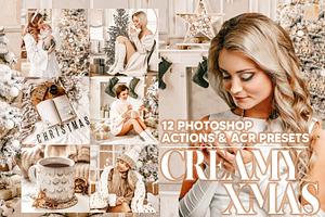 12 Creamy Xmas Photoshop Actions