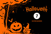 Halloween. Banners, a Background Graphic by Yulia Ogneva (Thumbnail 1 of 5)