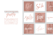 Hand-Lettered Instagram Posts Vol. 1 | Social Media Templates ...