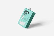 Milk Box Mockup, a Packaging Mockup by Indah (Thumbnail 3 of 6)