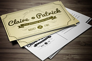 Vintage Wedding Invitation vol.2., an Invitation Template by Graphic Boutique (Thumbnail 1 of 4)