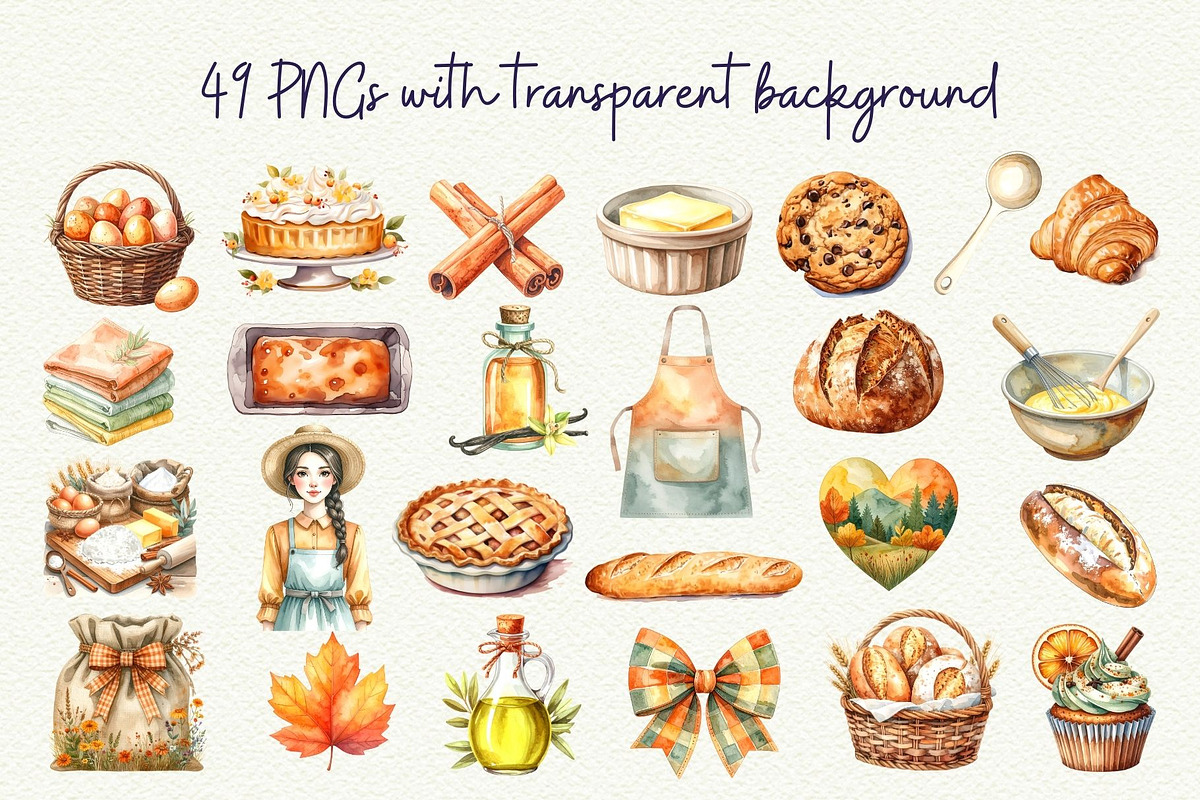 Cozy Fall Baking Clipart, an Object Graphic by Anna Design Studio (Photo 2 of 9)