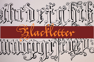 Blackletter Alphabets 30 Alphabets