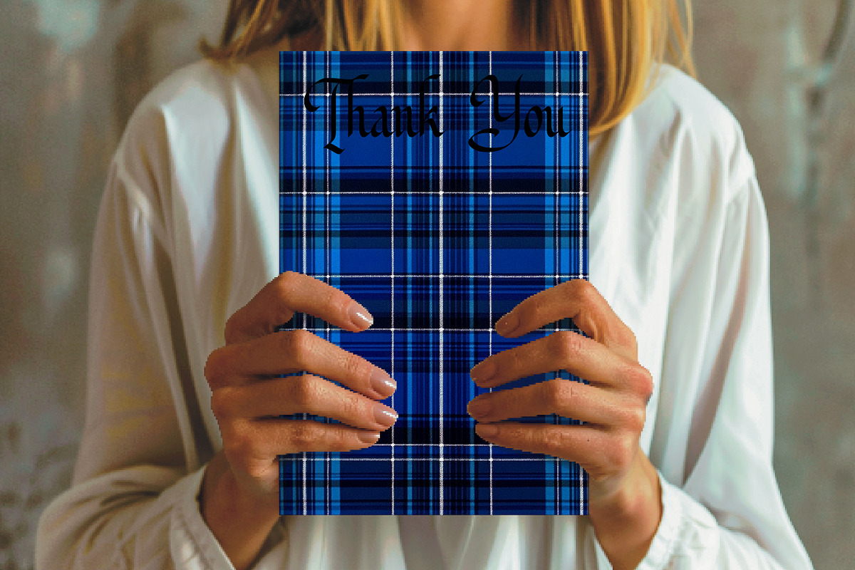 Blue Tartan Seamless Digital Paper, a Pattern Graphic by Libby Wishes (Photo 3 of 7)
